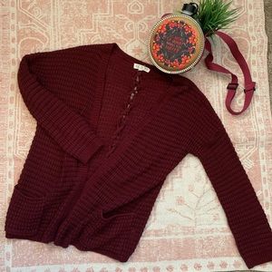 2/$16 Pink Rose ▪️Knit cardigan